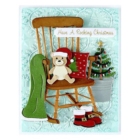 Spellbinders - Christmas Rocking Chair Etched Dies from the Country Christmas Collection by Annie Williams