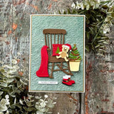 Spellbinders - Christmas Rocking Chair Etched Dies from the Country Christmas Collection by Annie Williams