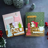 Spellbinders - Christmas Rocking Chair Etched Dies from the Country Christmas Collection by Annie Williams