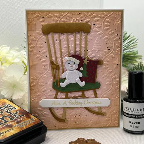 Spellbinders - Christmas Rocking Chair Etched Dies from the Country Christmas Collection by Annie Williams