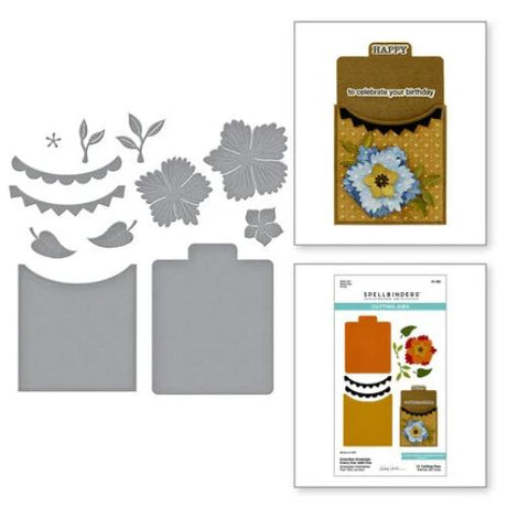 Spellbinders - Essential Envelope Every Day Add-Ons Etched Dies from the Tabbed Classics Collection by Wendy Vecchi