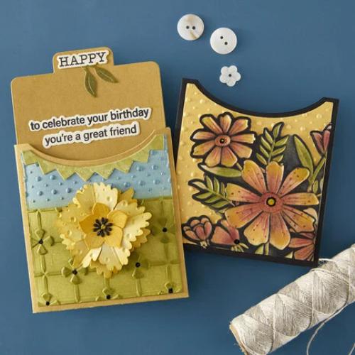 Spellbinders - Essential Envelope Every Day Add-Ons Etched Dies from the Tabbed Classics Collection by Wendy Vecchi
