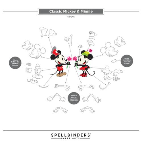 Spellbinders - Steamboat Willie Duo Etched Dies