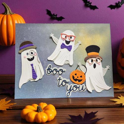 Spellbinders - Boo Crew Etched Dies from the Spooktacular Collection by Simon Hurley