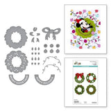 Spellbinders - Classic Mouse Holiday Wreath Etched Dies from the Say Cheese Classic Mouse Christmas Collection