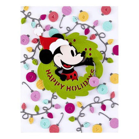 Spellbinders - Classic Mouse Holiday Wreath Etched Dies from the Say Cheese Classic Mouse Christmas Collection