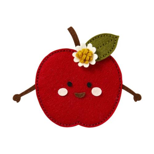 Spellbinders - Felt Cheeky Apple Etched Dies from the Summer Felt Stitch & Create Collection by Nichol Spohr