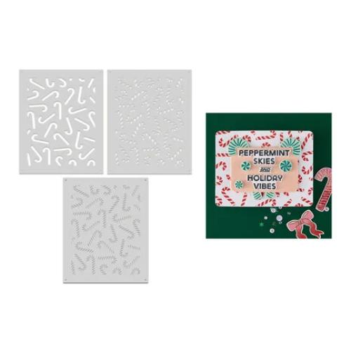 Hero Arts - Candy Cane Toss Up Stencil from the Candy Cane Season Collection