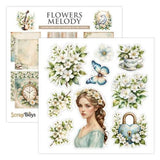 Scrap Boys Flowers Melody 6x6 Inch Paper Pad (SB-FLME-09)