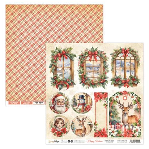 ScrapBoys Happy Christmas 12x12 Inch Paper Pad (SB-HACH-08) - Postage as per Actual