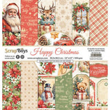 ScrapBoys Happy Christmas 12x12 Inch Paper Pad (SB-HACH-08) - Postage as per Actual