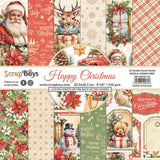 ScrapBoys Happy Christmas 8x8 Inch Paper Pad (SB-HACH-10)