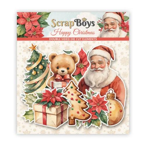 ScrapBoys Happy Christmas Double Sided Die Cut Elements (40pcs) (SB-HACH-12)