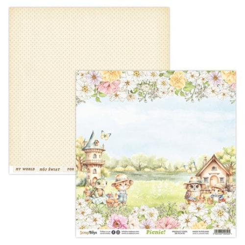 Scrap Boys Picnic! 6x6 Inch Paper Pad (SB-PICN-09)