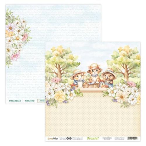 Scrap Boys Picnic! 6x6 Inch Paper Pad (SB-PICN-09)