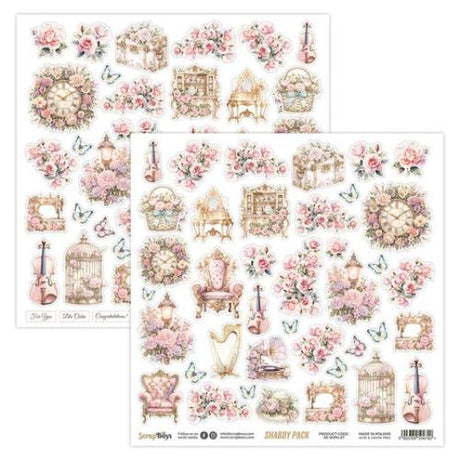 Scrap Boys Shabby Pack 8x8 Inch Paper Pad (SB-SHPA-10)