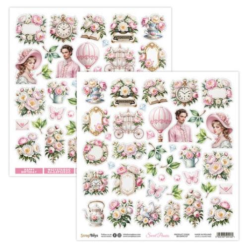 ScrapBoys Sweet Peonies 12x12 Inch Paper Pad (SB-SWPE-08) - Postage as per Actual