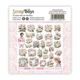 ScrapBoys Sweet Peonies Double Sided Die Cut Elements (37pcs) (SB-SWPE-12)