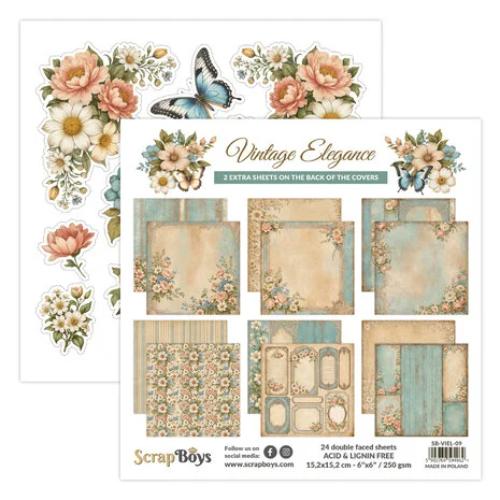 Scrap Boys Vintage Elegance 6x6 Inch Paper Pad (SB-VIEL-09)