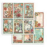 Stamperia Furry Friends 12x12 Inch Paper Sheet 6 Cards (1 sheet) (SBB1102) - Postage as per Actual