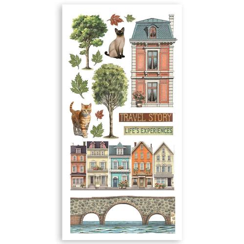 Stamperia Art of Travelling 6x12 Inch Paper Cut-outs (4pcs) (SBBCT07) - Postage as per Actual