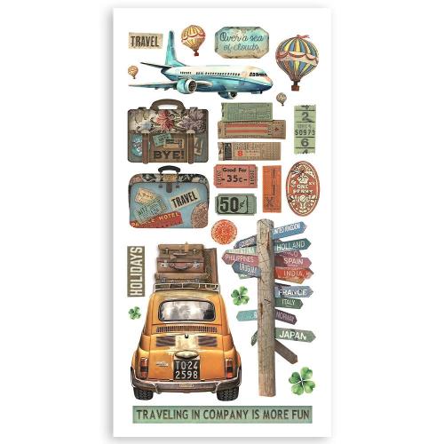 Stamperia Art of Travelling 6x12 Inch Paper Cut-outs (4pcs) (SBBCT07) - Postage as per Actual