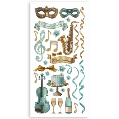 Stamperia Masquerade 6x12 Inch Paper Cut-outs (4pcs) (SBBCT08) - Postage as per Actual