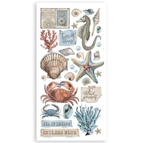 Stamperia Silent Sea 6x12 Inch Paper Cut-outs (4pcs) (SBBCT12) - Postage as per Actual