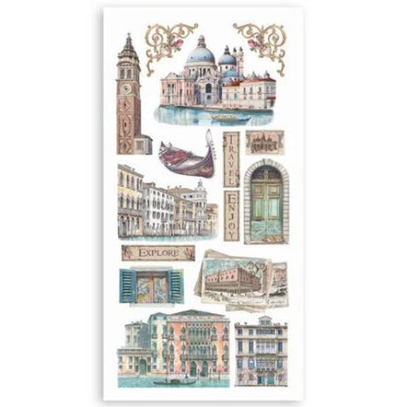 Stamperia Venice City of Art 6x12 Inch Paper Cut-outs (4pcs) (SBBCT14) - Postage as per Actual