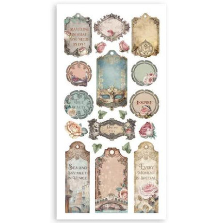 Stamperia Venice City of Art 6x12 Inch Paper Cut-outs (4pcs) (SBBCT14) - Postage as per Actual
