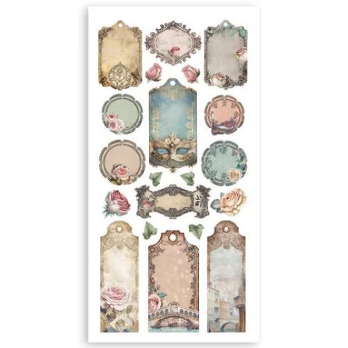 Stamperia Venice City of Art 6x12 Inch Paper Cut-outs (4pcs) (SBBCT14) - Postage as per Actual