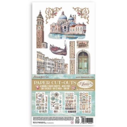 Stamperia Venice City of Art 6x12 Inch Paper Cut-outs (4pcs) (SBBCT14) - Postage as per Actual
