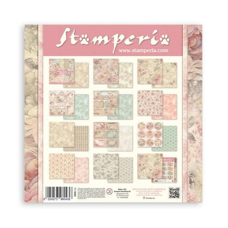 Stamperia Shabby Rose 12x12 Inch Paper Pack (SBBL12) - Postage as per actual