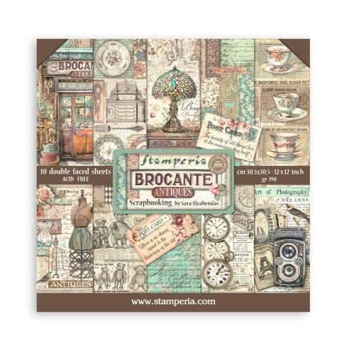 Stamperia Brocante Antiques 12x12 Inch Paper Pack - Postage as per Actual