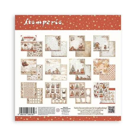 Stamperia Gear up for Christmas 12x12 Inch Paper Pack (SBBL156) - Postage as per actual