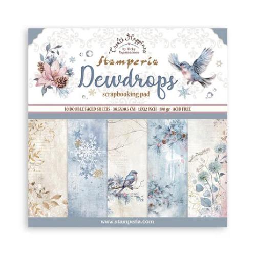 Stamperia Create Happiness Dewdrops 12x12 Inch Paper Pack (SBBL163) - Postage as per Actual