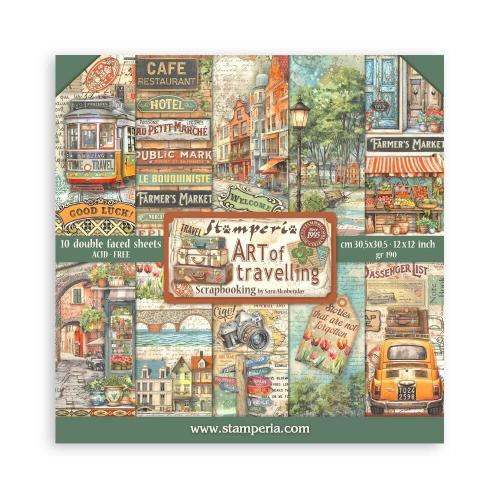 Stamperia Art of Travelling 12x12 Inch Paper Pack (SBBL164) - Postage as per Actual