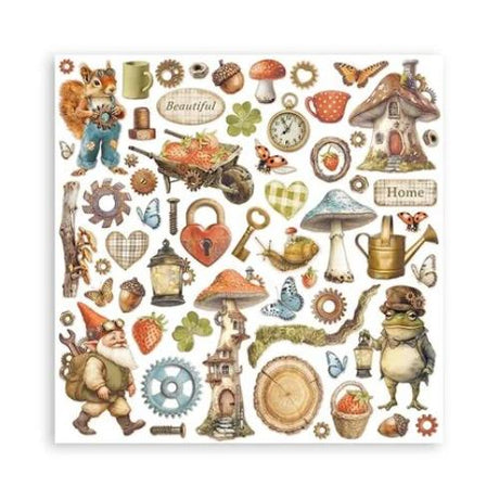 Stamperia Hidden Grove 12x12 Inch Paper Pack (SBBL168) - Postage as per Actual