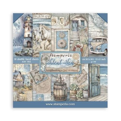 Stamperia Silent Sea 12x12 Inch Paper Pack (SBBL169) - Postage as per Actual