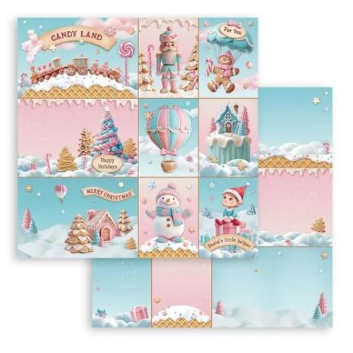 Stamperia Candy Christmas 12x12 Inch Paper Pack (SBBL173) - Postage as per Actual