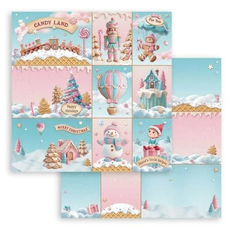 Stamperia Candy Christmas 12x12 Inch Paper Pack (SBBL173) - Postage as per Actual