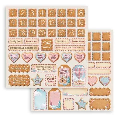 Stamperia Candy Christmas 12x12 Inch Paper Pack (SBBL173) - Postage as per Actual
