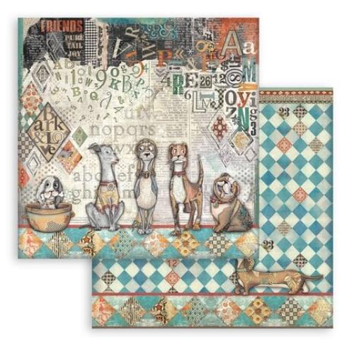 Stamperia Furry Friends 12x12 Inch Paper Pack (SBBL176) - Postage as per Actual
