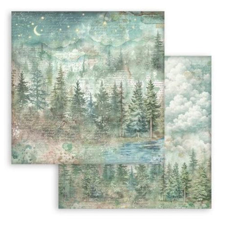 Stamperia Herbarium Silvae 12x12 Inch Paper Pack Maxi Background Selection (SBBL180) - Postage as per Actual