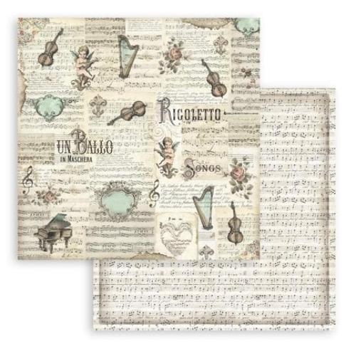 Stamperia Music 12x12 Inch Paper Pack (SBBL48) - Postage as per Actual