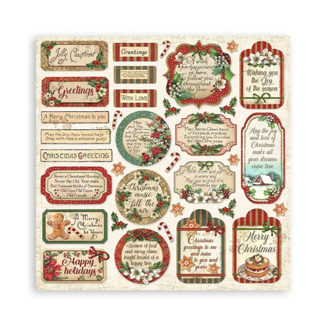 Stamperia Classic Christmas 12x12 Inch Paper Pack - Postage as per actual