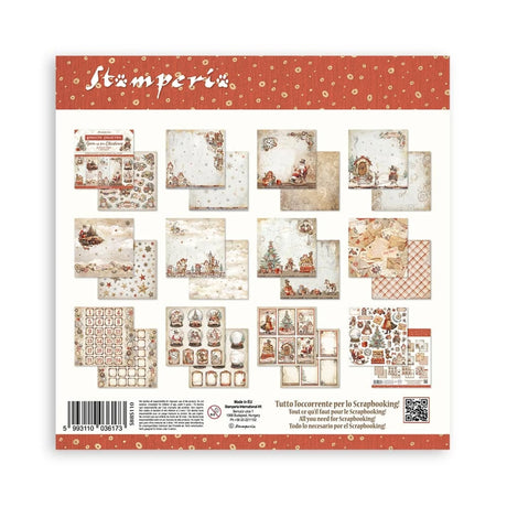 Stamperia Gear up for Christmas 8x8 Inch Paper Pack (SBBS110)