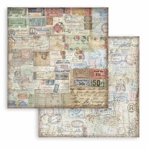 Stamperia Art of Travelling 8x8 Inch Paper Pack (SBBS120)