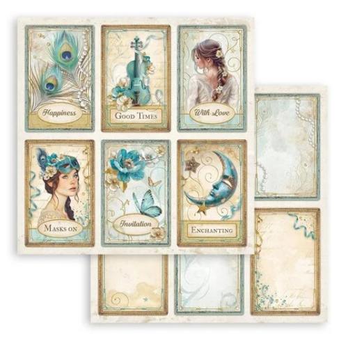 Stamperia Masquerade 8x8 Inch Paper Pack (SBBS121)