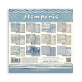 Stamperia Silent Sea 8x8 Inch Paper Pack Backgrounds Selection (SBBS126)
